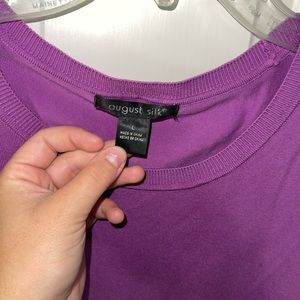 August Silk Two Piece Sweater and Tank Set